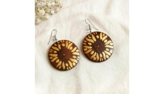 New Design Premium Painting Wood Earrings Unique